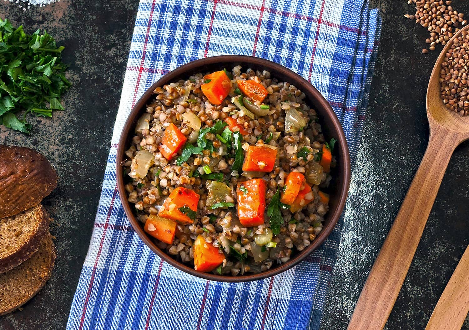 Vegetable Lentil Stew with Fresh Herbs | recipescard.com