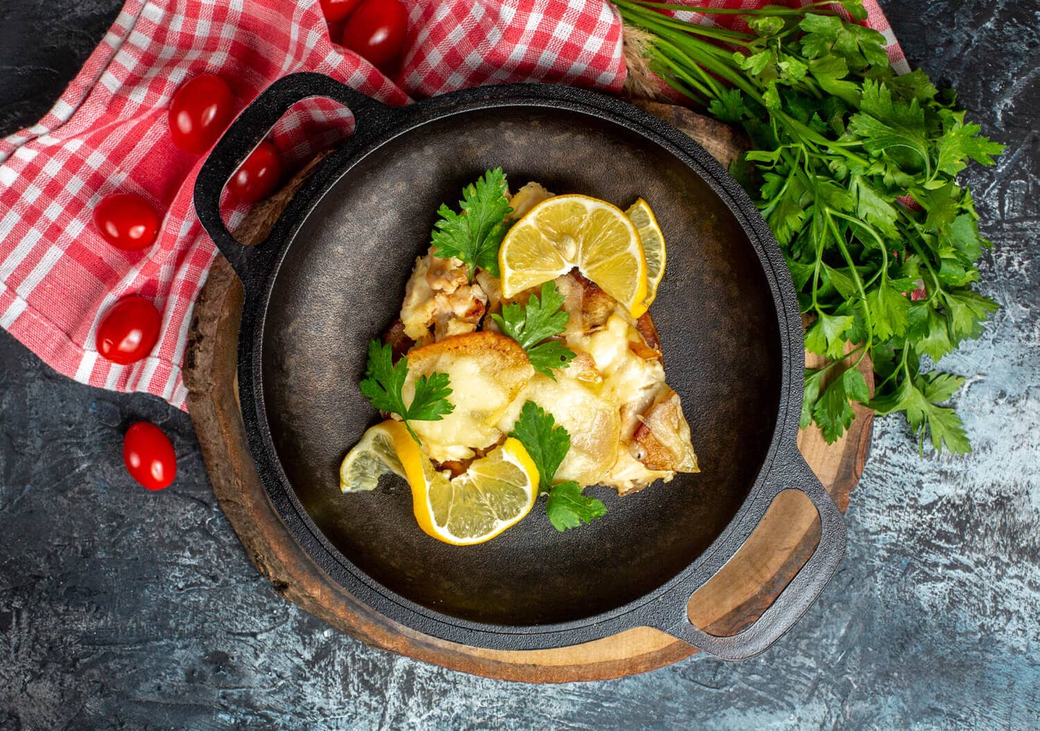 Herb Crusted Tilapia with Lemon Garlic Butter | recipescard.com